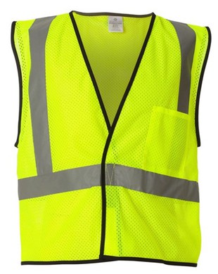 Διχτυωτό γιλέκο Economy μονής τσέπης με γάντζο και βρόχο